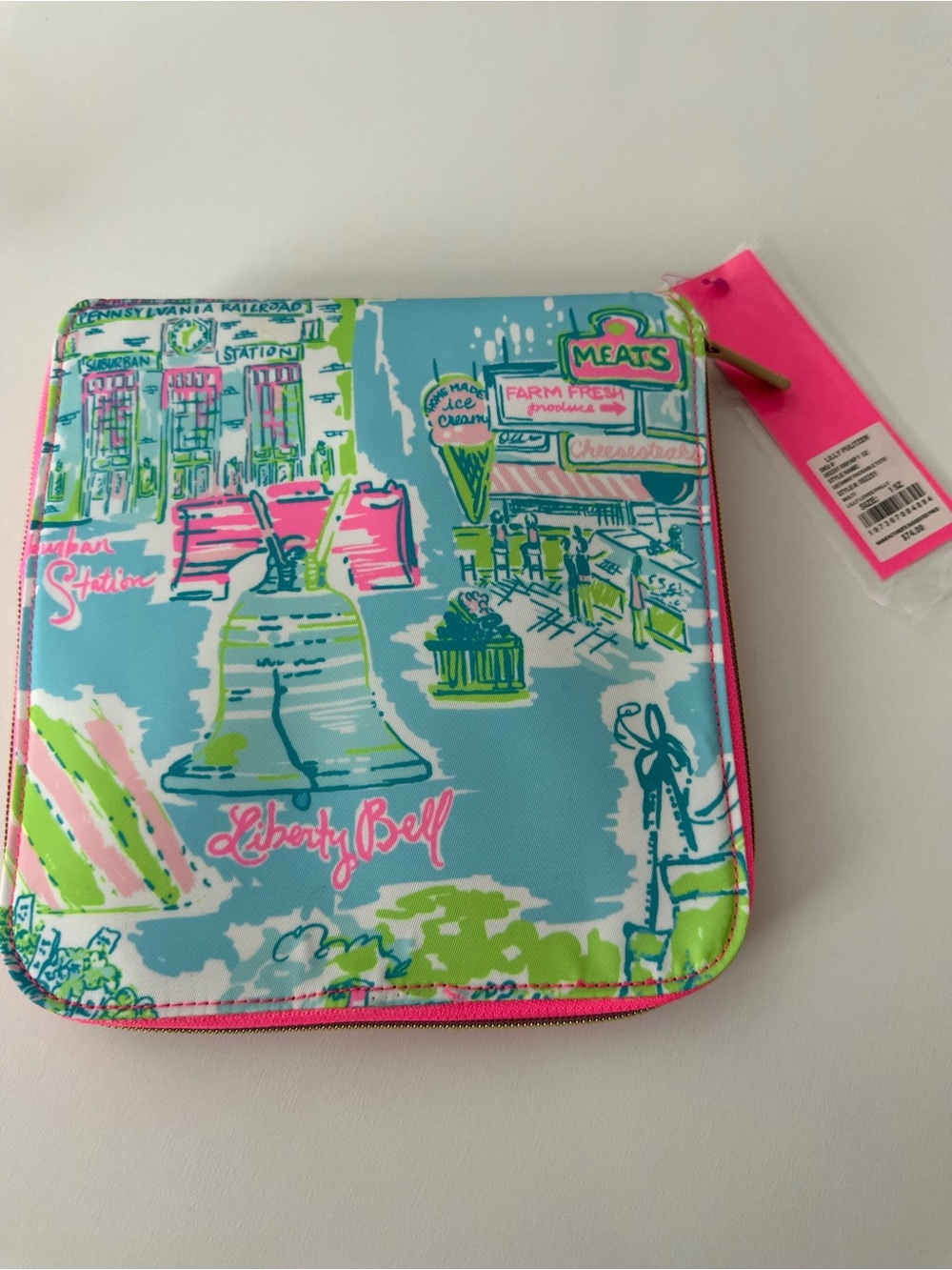 Lilly Pulitzer Kids Liberty Bell Pouch - Blue, Pink & Green